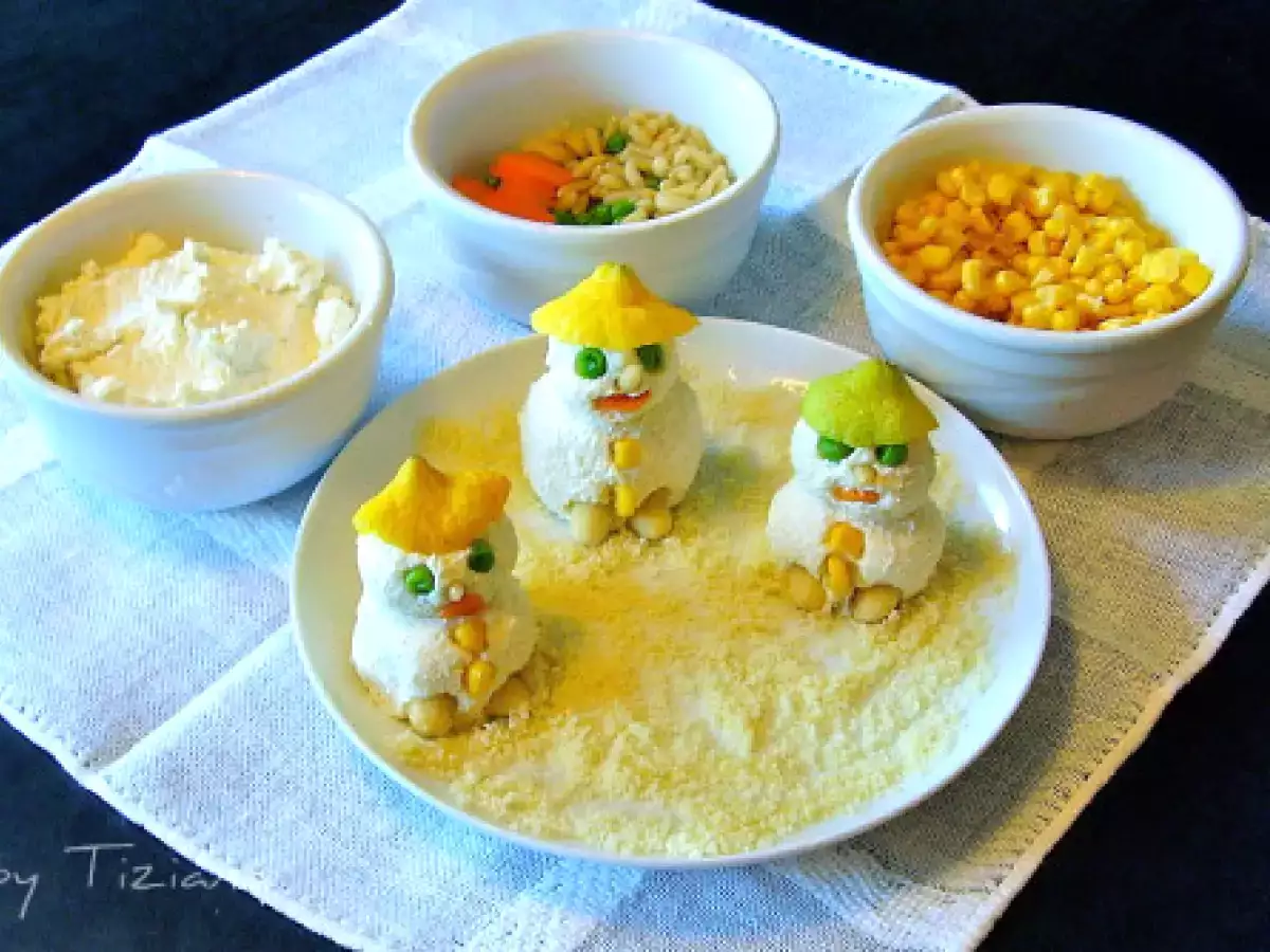 Blanca e i suoi pupazzi di neve. dolci e salati.