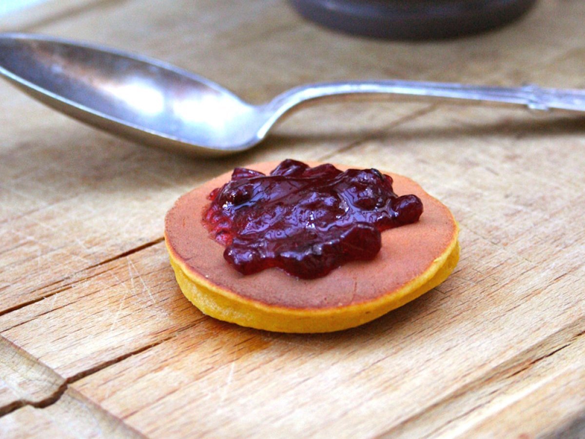 Blinis di zucca e farina di ceci