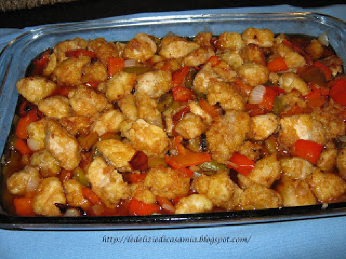 Bocconcini di maiale in salsa agrodolce