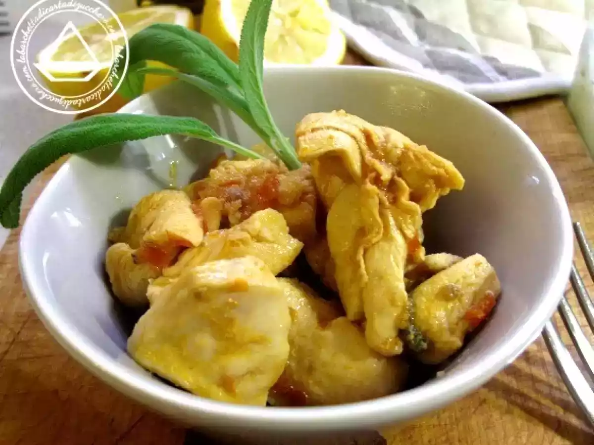 Bocconcini di pollo ai pomodorini e salvia,  - foto 2