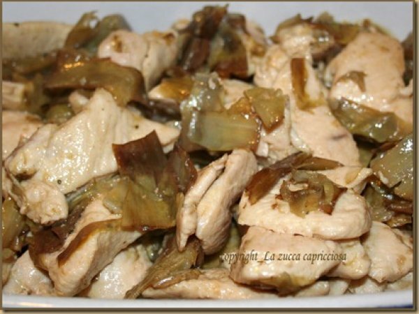 Bocconcini di pollo al marsala con carciofi, foto 2