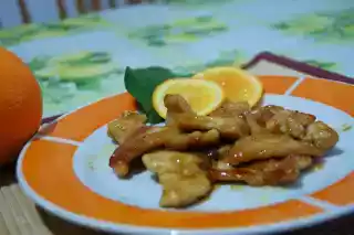 Bocconcini di pollo all'arancia