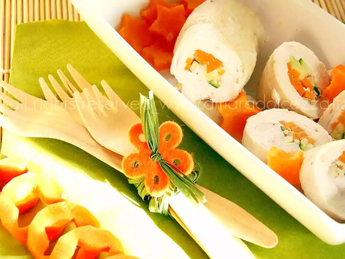 Bocconcini di pollo alle verdure