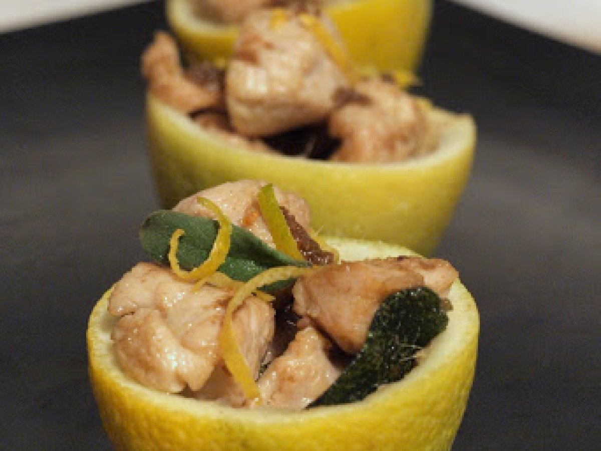 Bocconcini di pollo in salsa sabauda