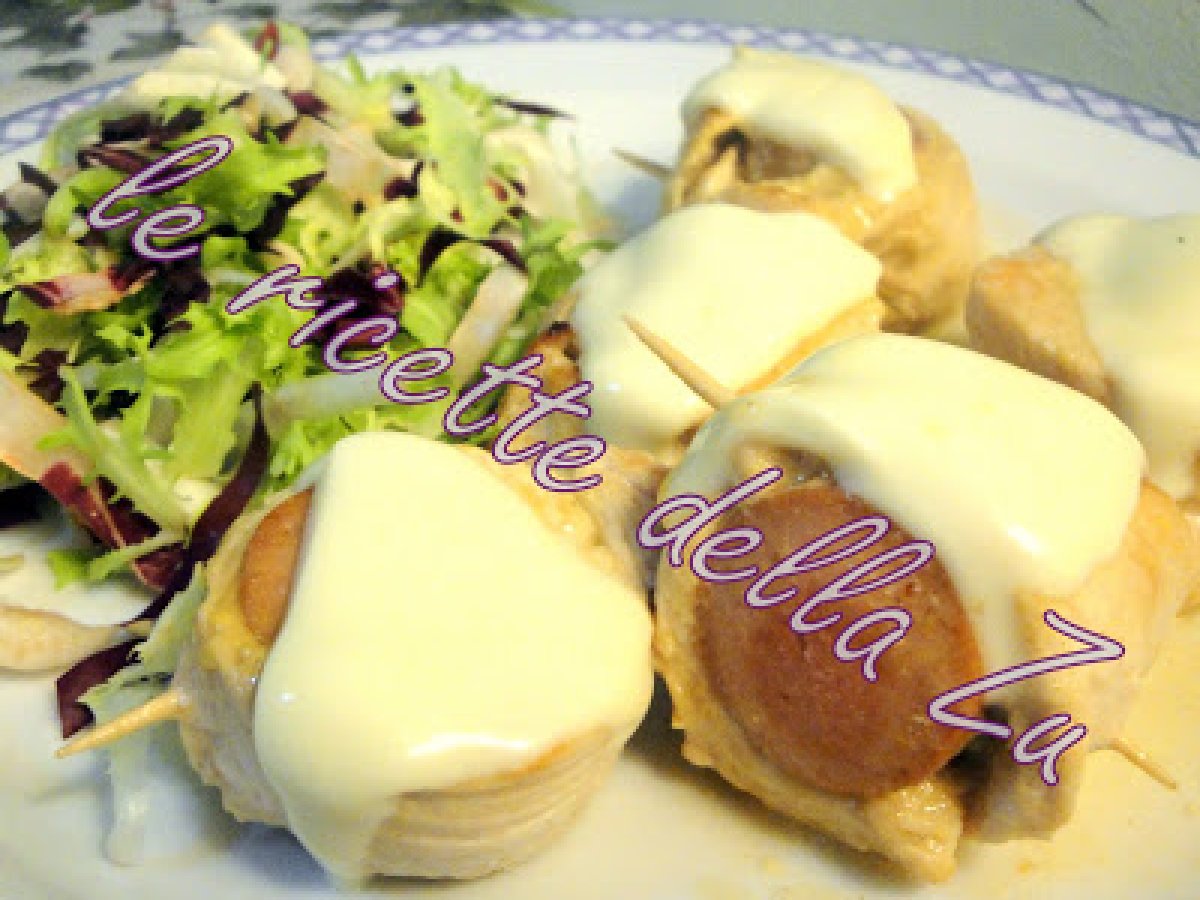 Bocconcini di Tacchino con Senape Wurstel e Sottiletta
