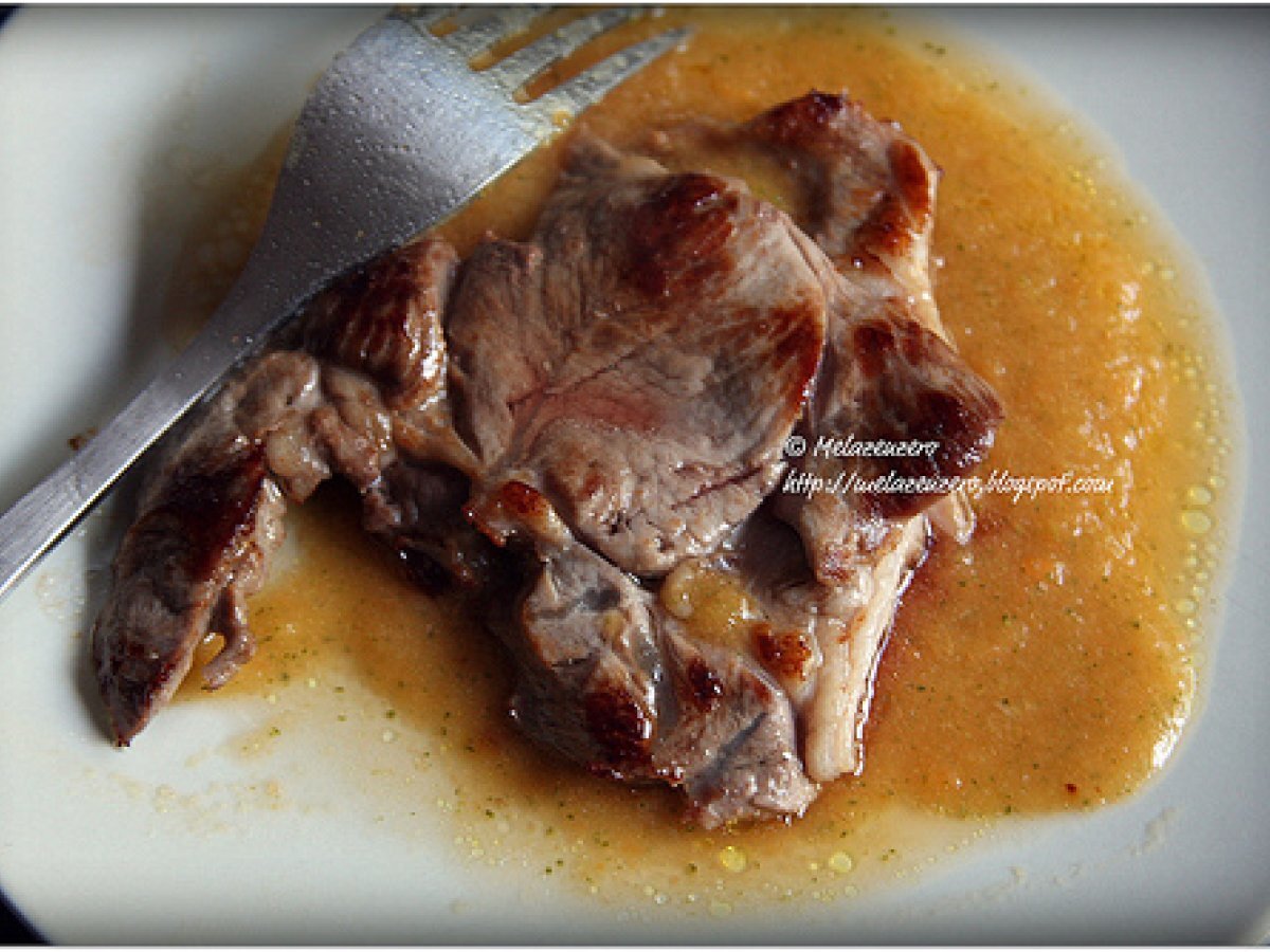 Braciole di agnello in salsa di carote
