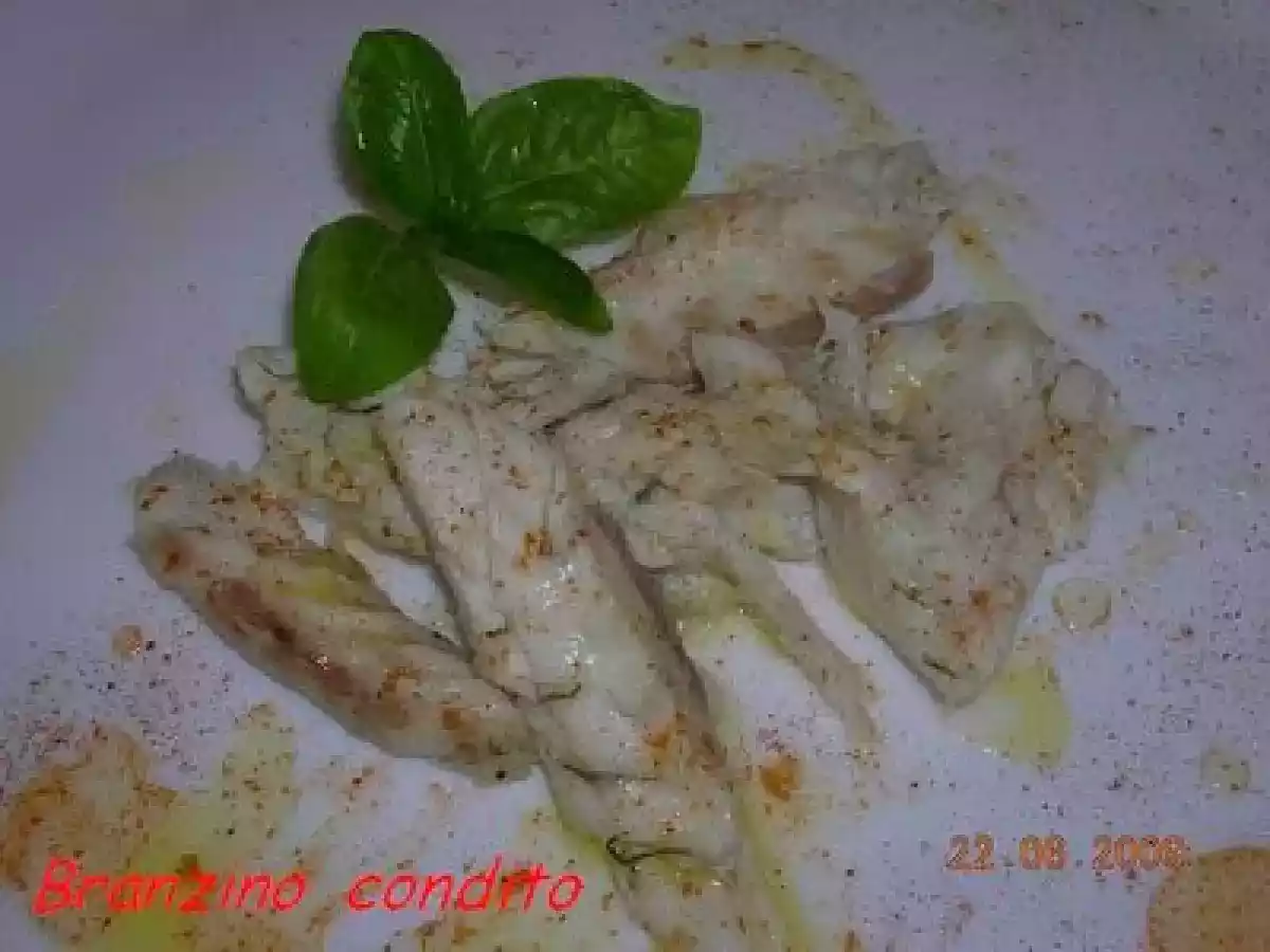 Branzino condito