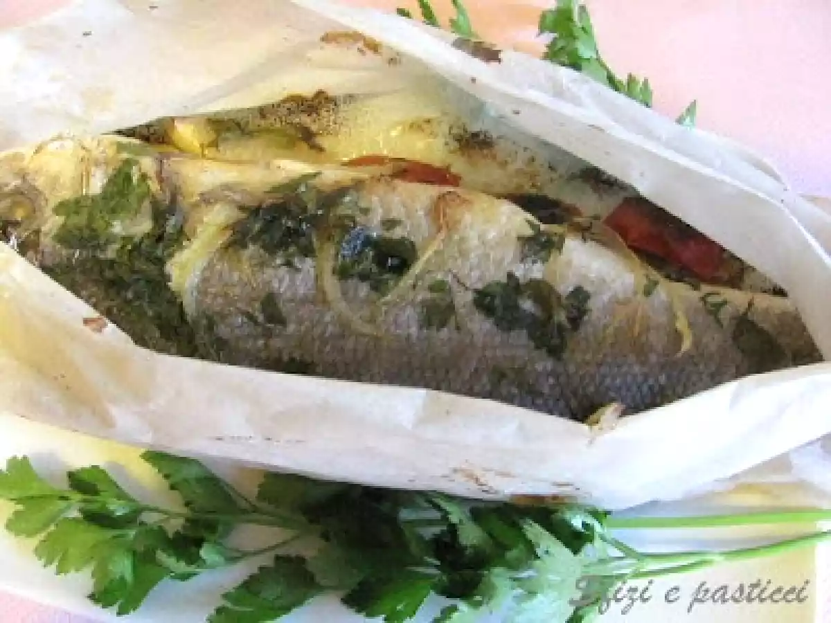 Branzino saporito al cartoccio