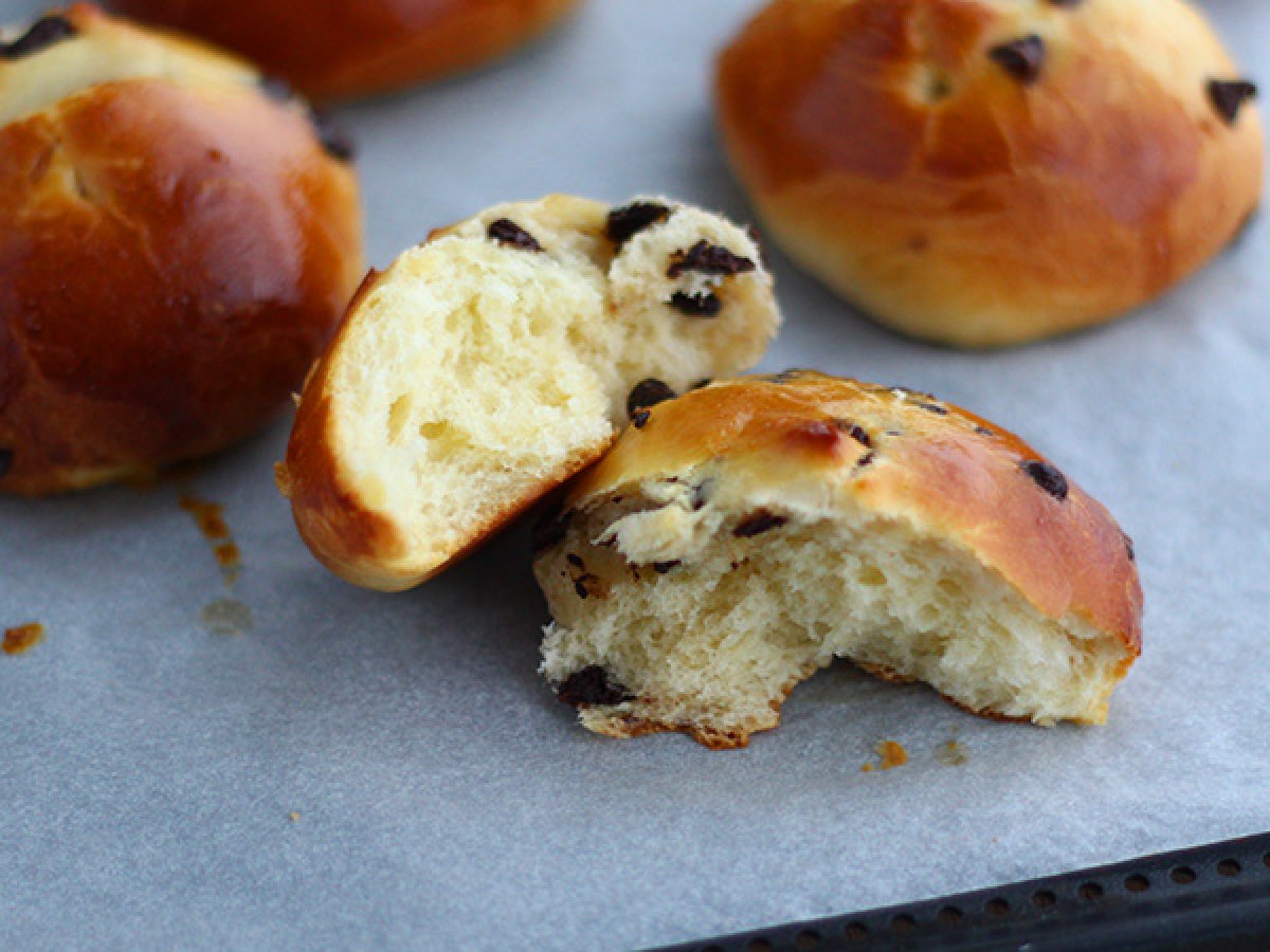 Brioches con gocce di cioccolato - foto 3