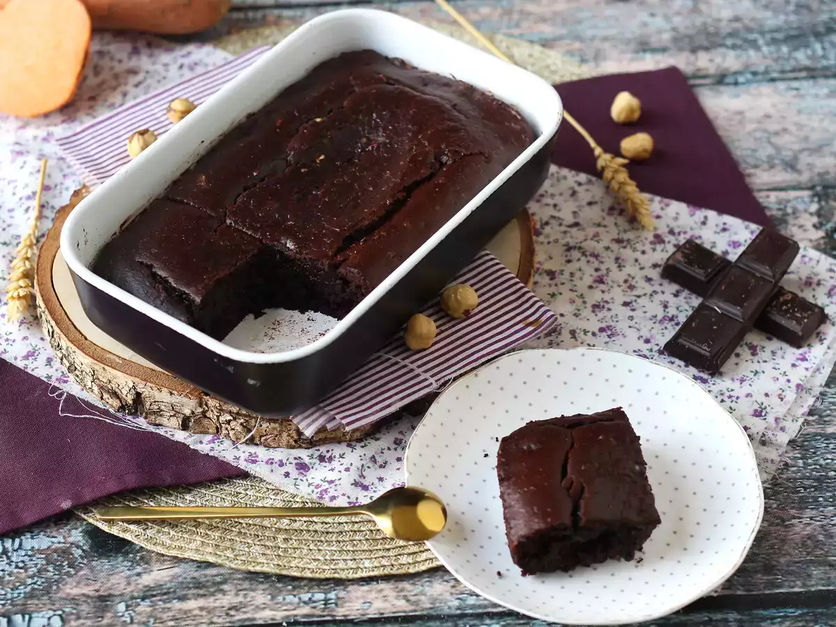 Brownie alla patata dolce senza burro né olio - foto 6