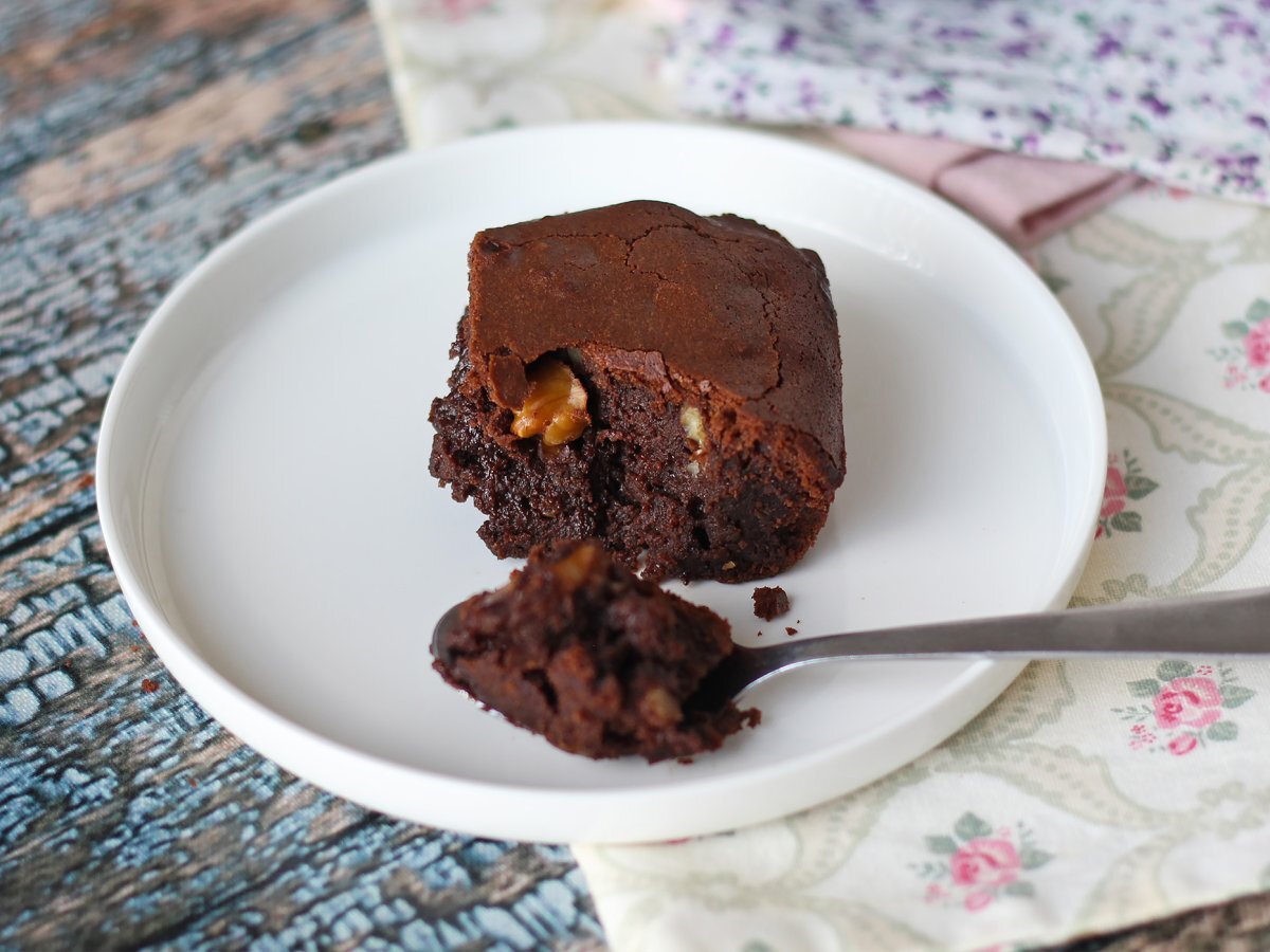 Brownie cioccolato e noci in friggitrice ad aria - foto 2