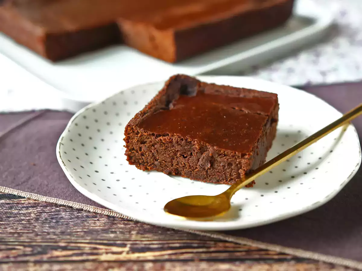 Brownie proteico al cioccolato e fagioli rossi senza farina - foto 4