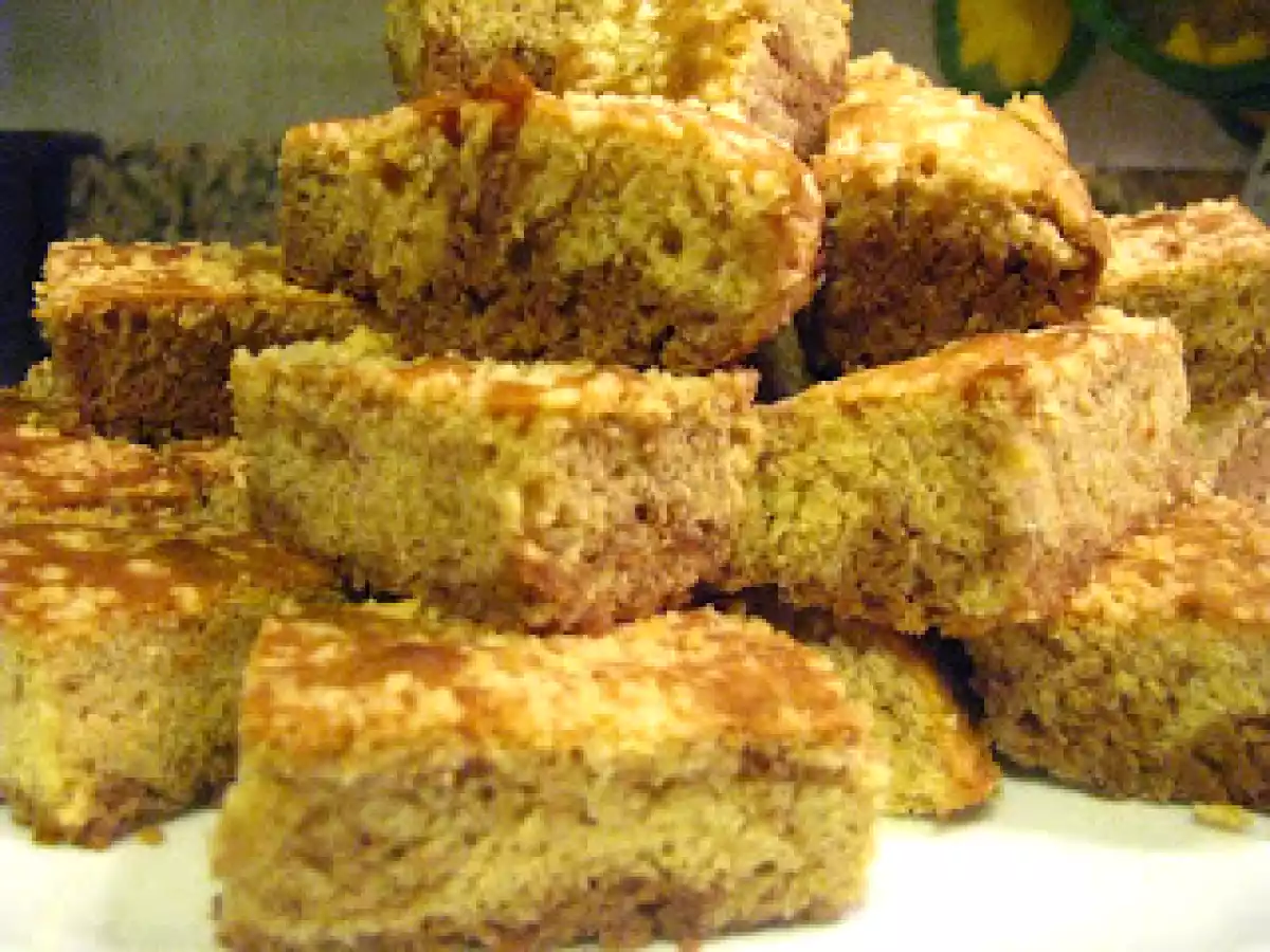 Brownies al burro di arachidi variegati alla nutella