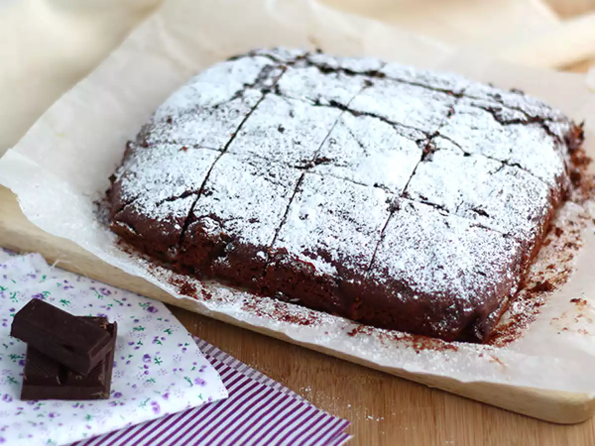 Brownies vegan al cioccolato fondente - foto 2