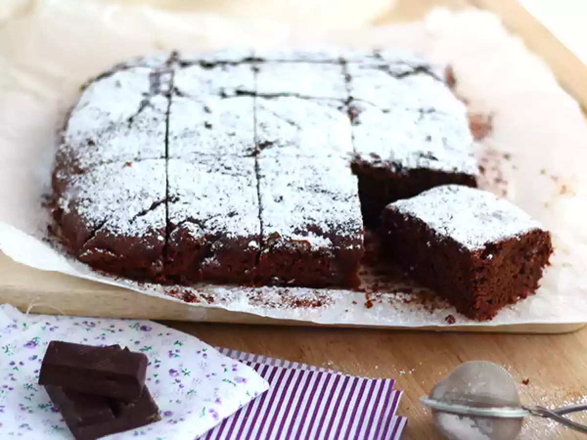 Brownies vegan al cioccolato fondente