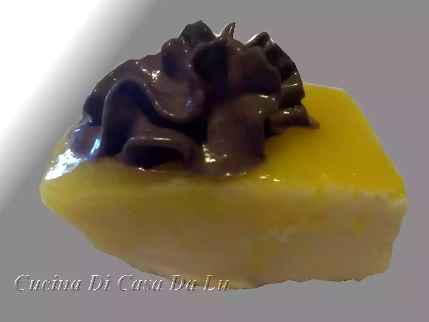 Budino alla pesca