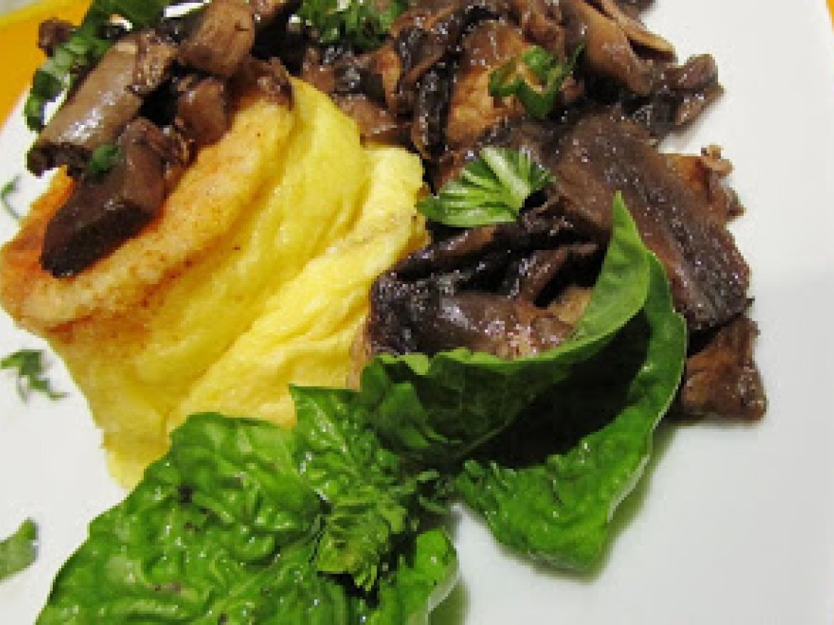 Budino di caprino e funghi