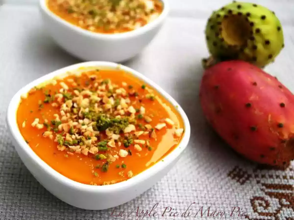 Budino di fichi d'India