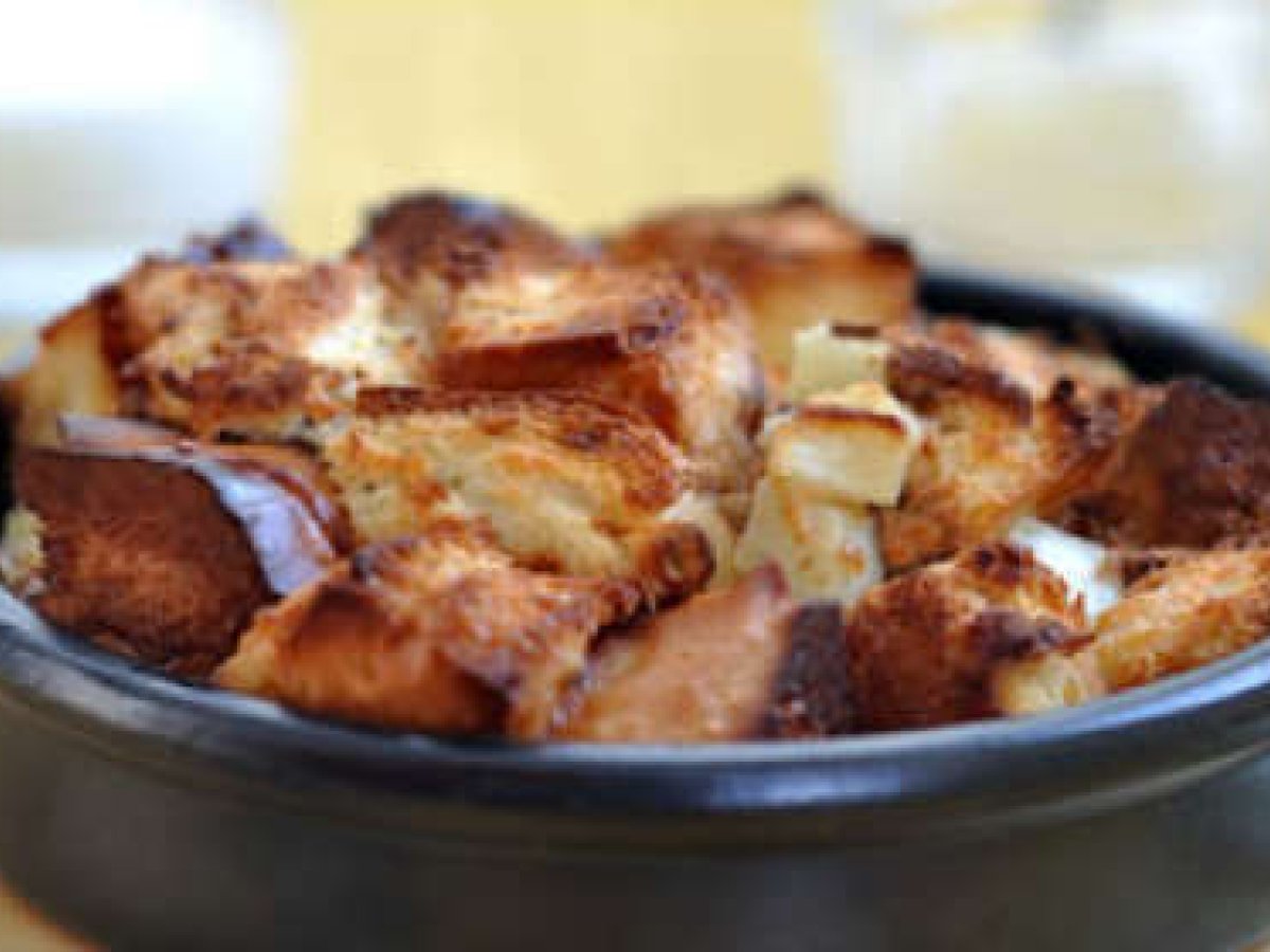 Budino di pane e mele