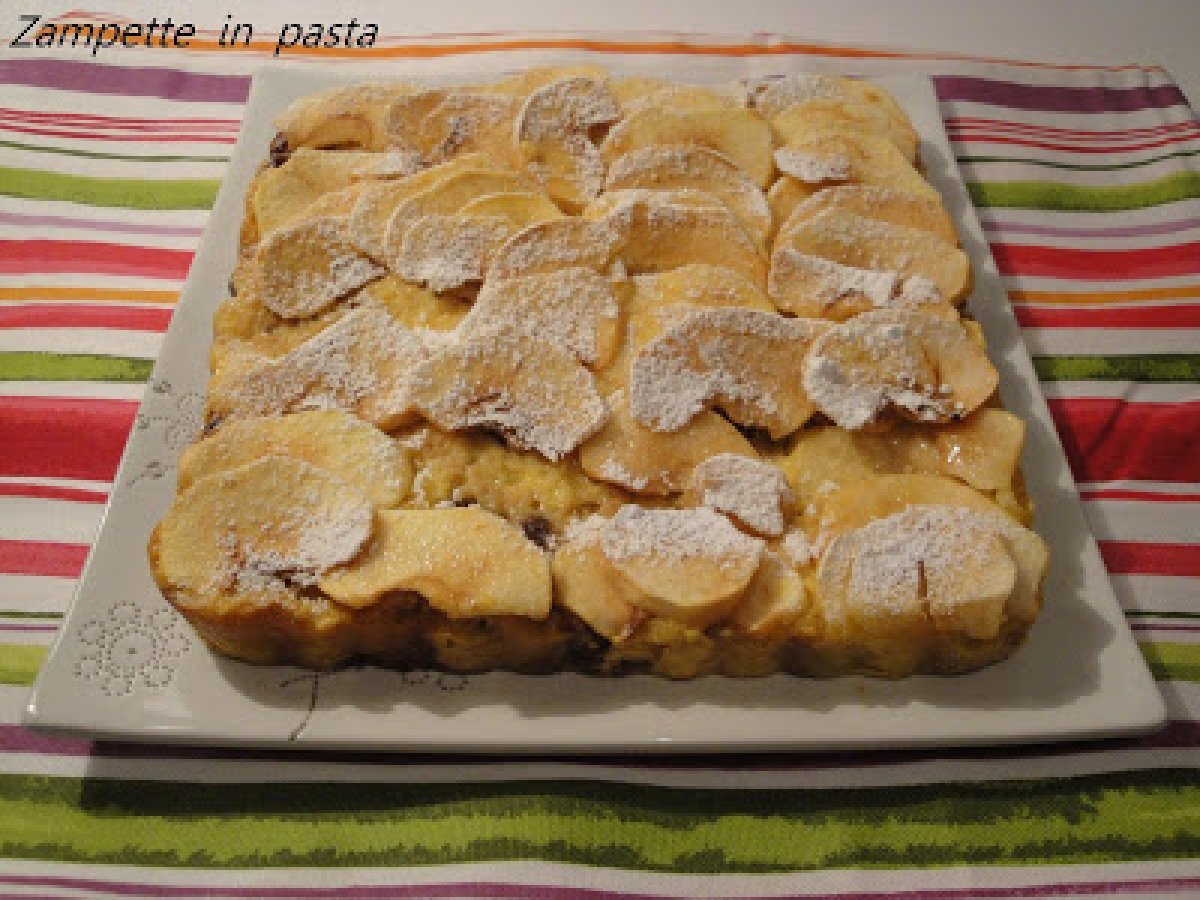 BUDINO DI PANETTONE E MELE