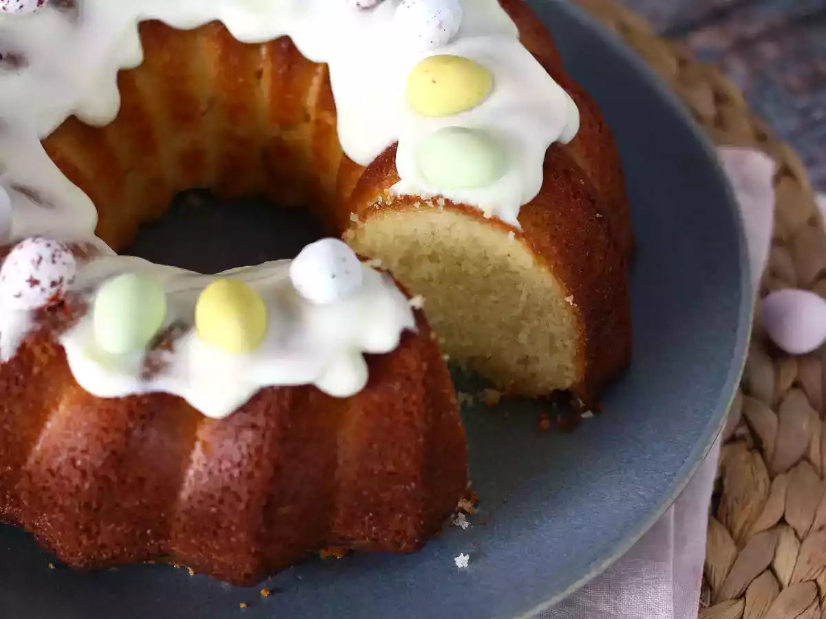 Bundt cake di Pasqua al limone e cioccolato bianco - foto 5
