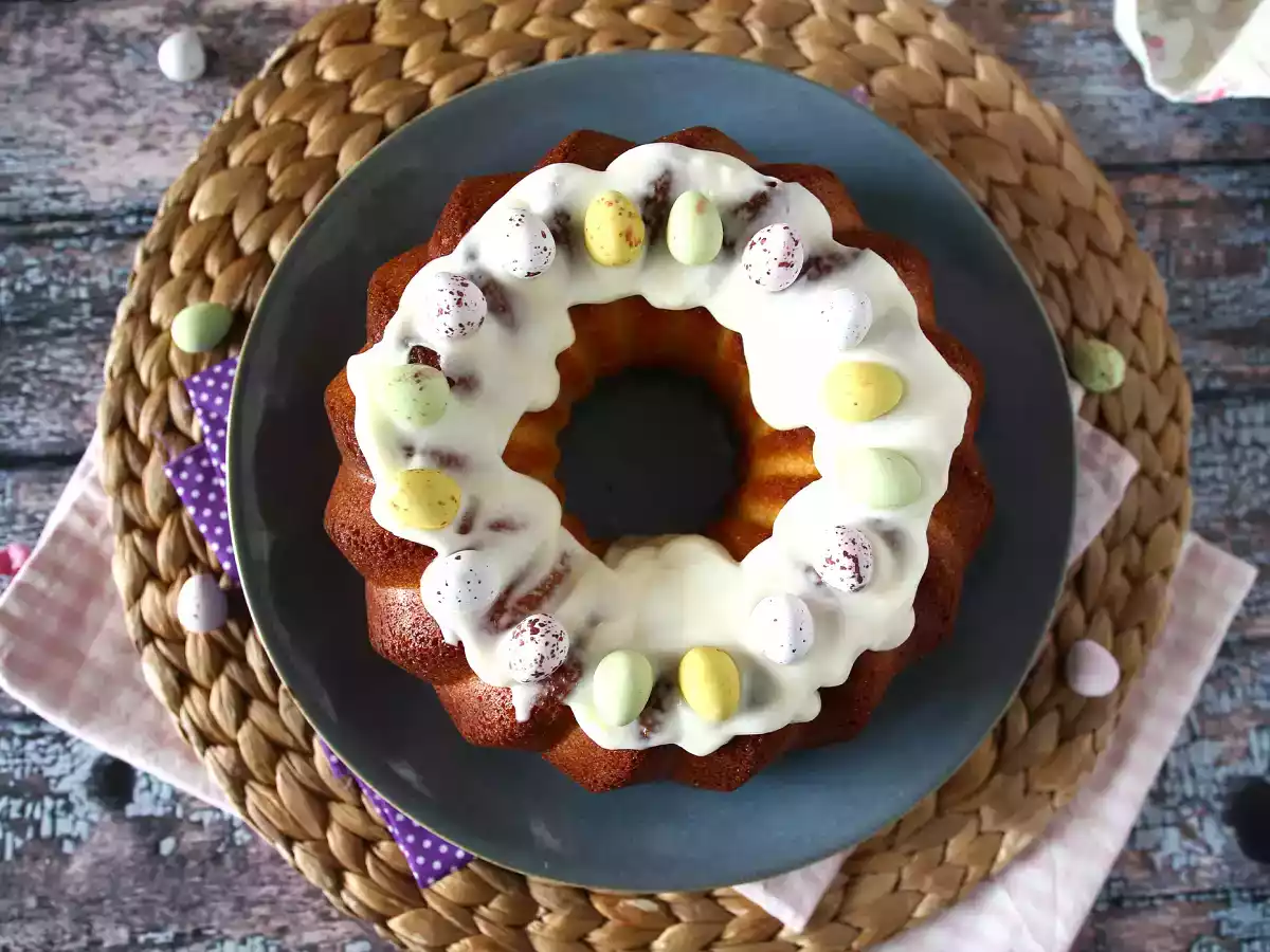 Bundt cake di Pasqua al limone e cioccolato bianco - foto 6
