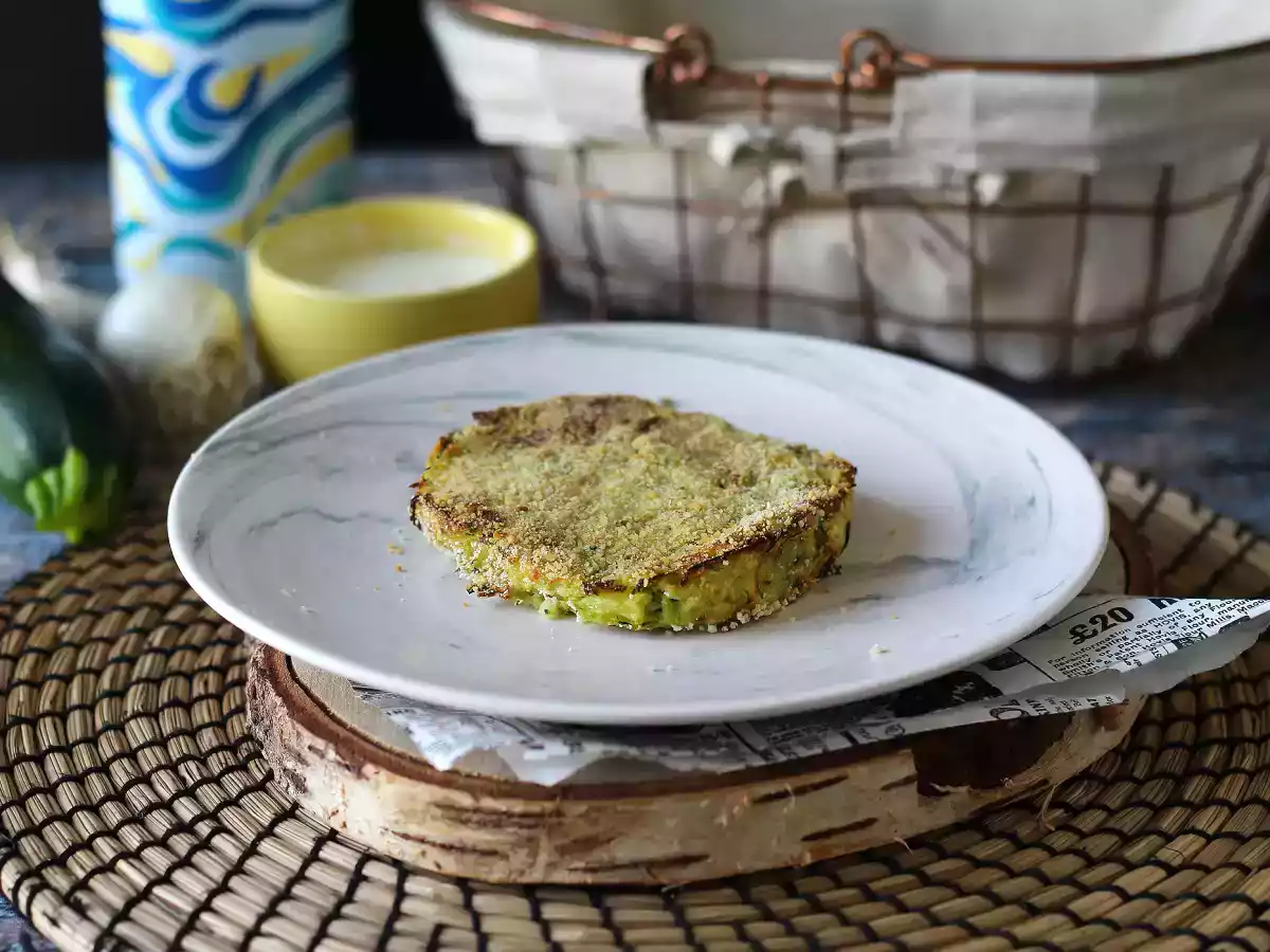 Burger di zucchine e patate in friggitrice ad aria - foto 3