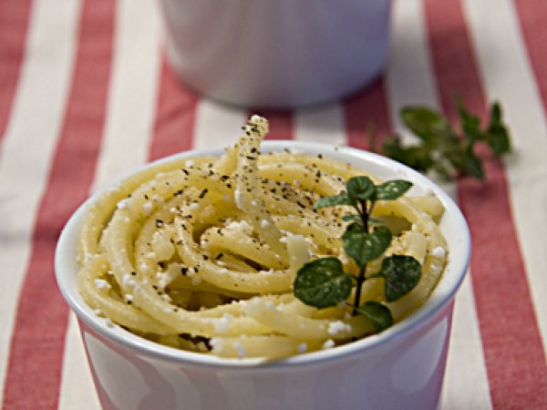 Cacio e pepe alla menta