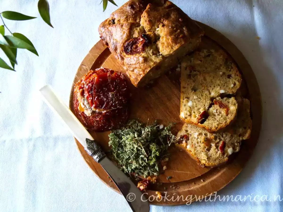 Cake con feta e pomodori secchi - foto 2