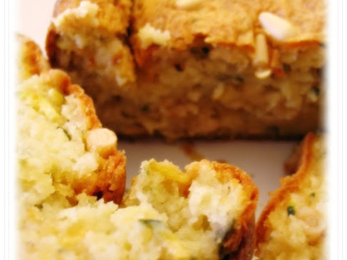 Cake salato zucchine, stracchino, pinoli e cacioricotta - foto 2