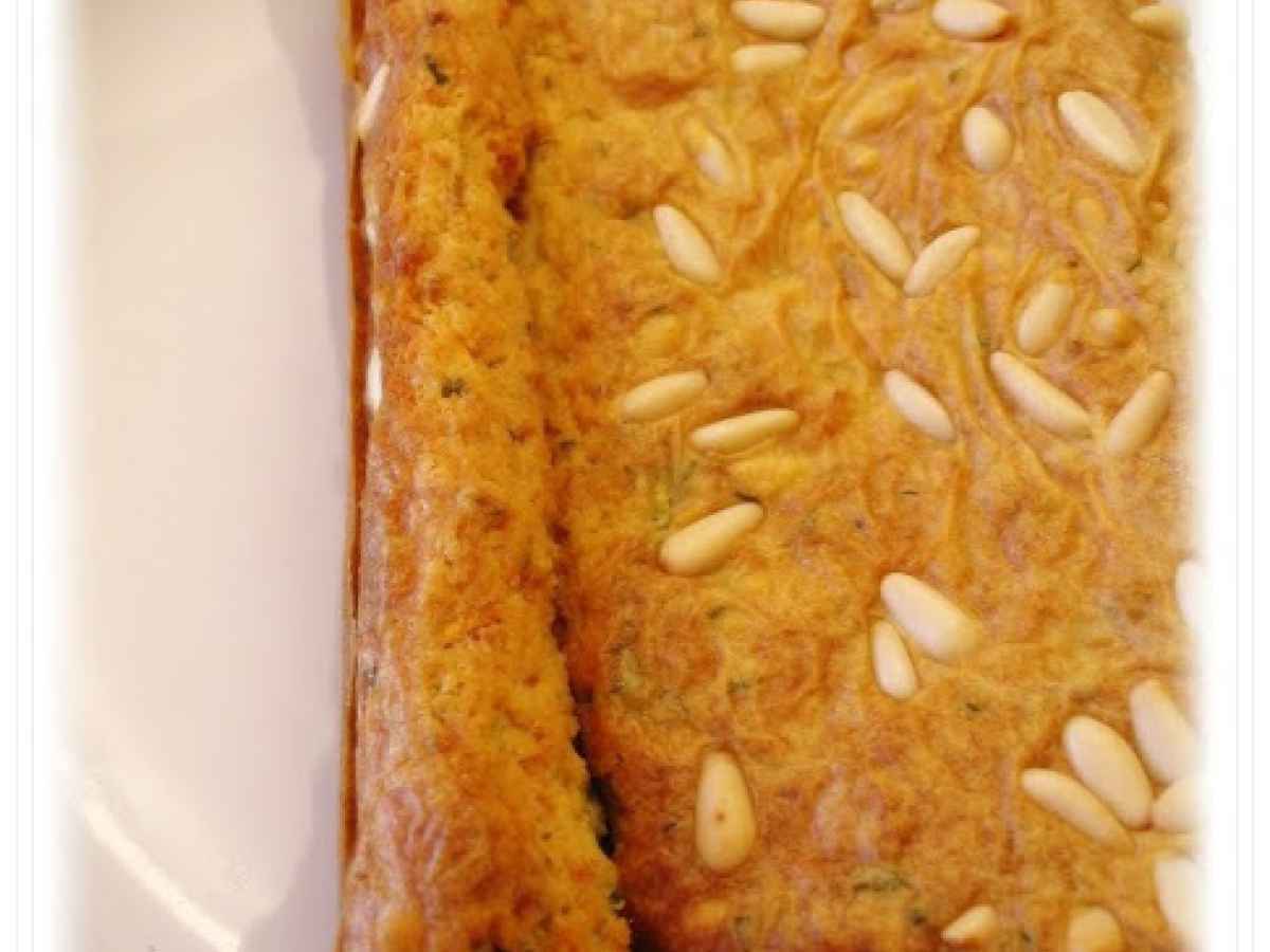 Cake salato zucchine, stracchino, pinoli e cacioricotta - foto 3
