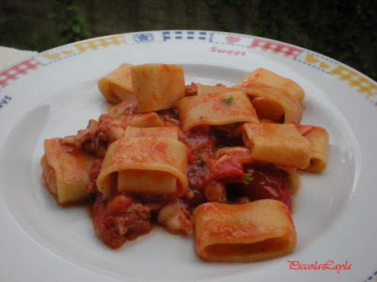 Calamarata con Pomodorini di Gragnano e Frutti di Mare - foto 2