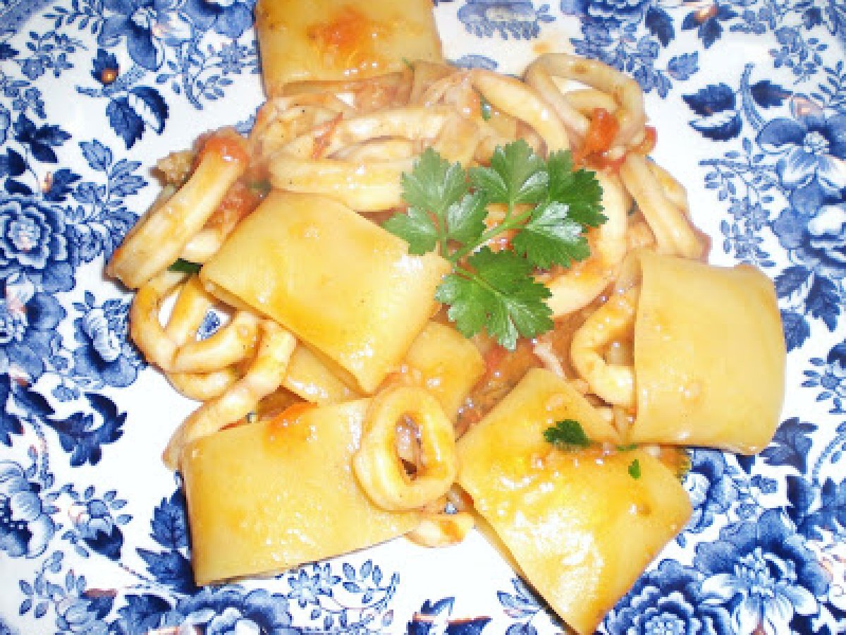 Calamarata con variante...