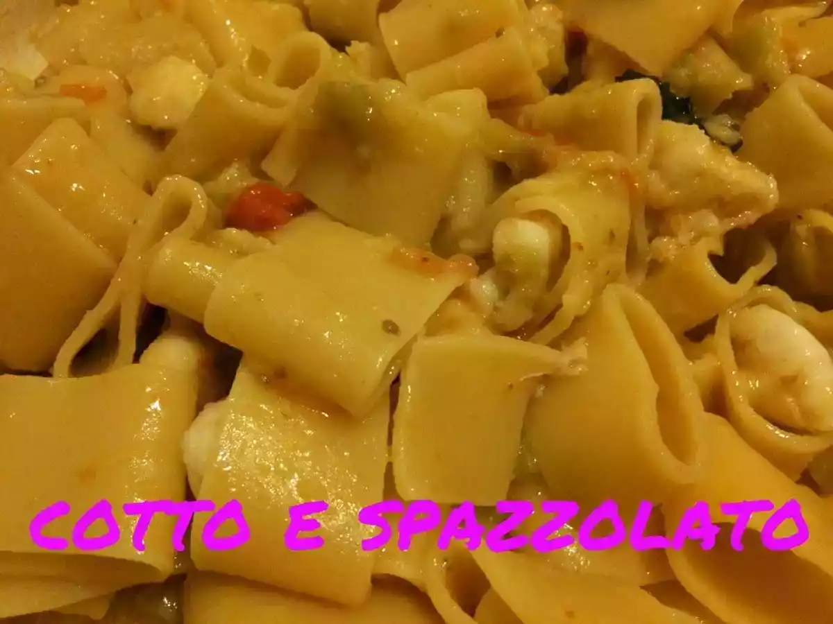 Calamarata rana pescatrice e melanzane