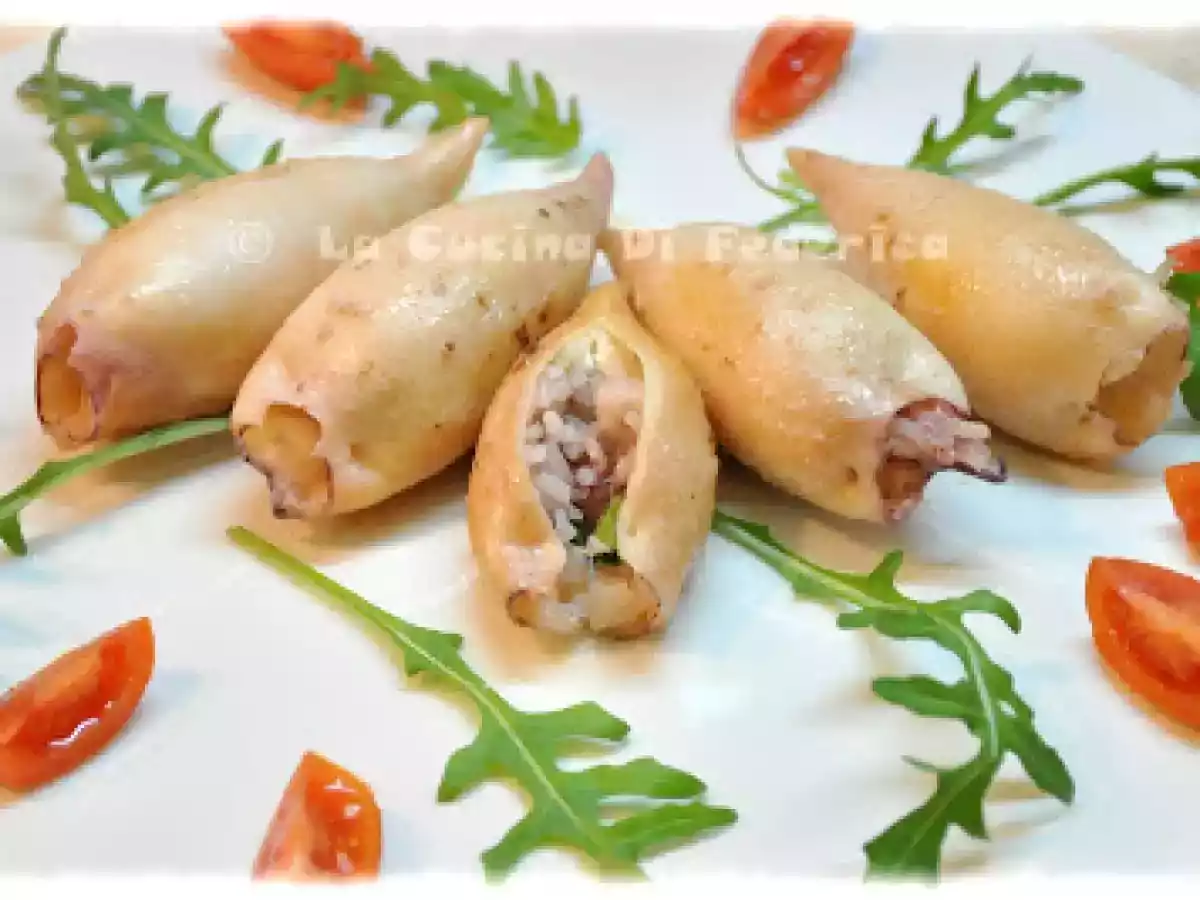 Calamari ripieni di riso