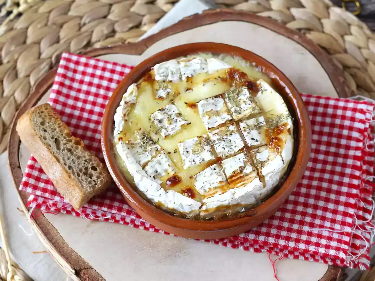 Camembert con miele cotto in friggitrice ad aria - foto 3