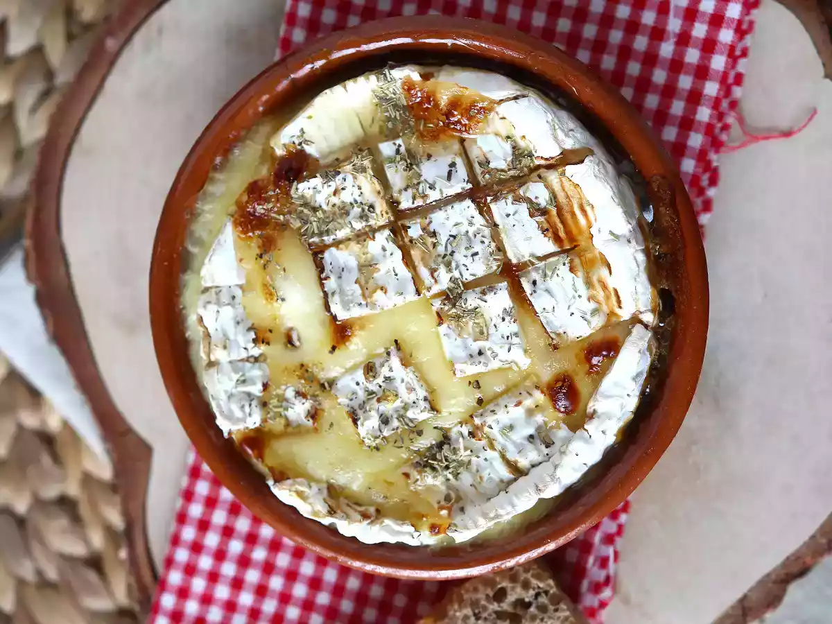 Camembert con miele cotto in friggitrice ad aria - foto 4