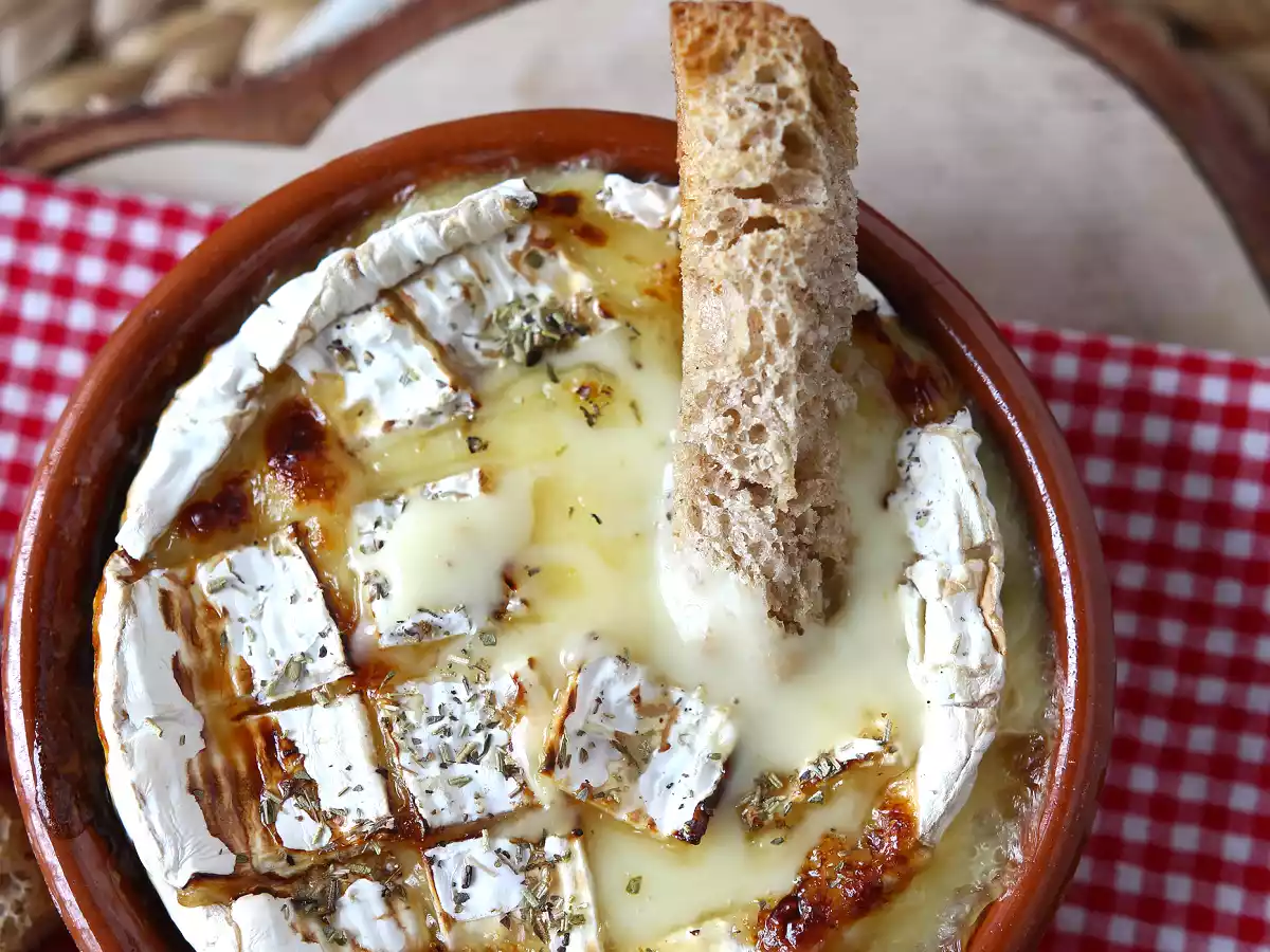 Camembert con miele cotto in friggitrice ad aria - foto 5