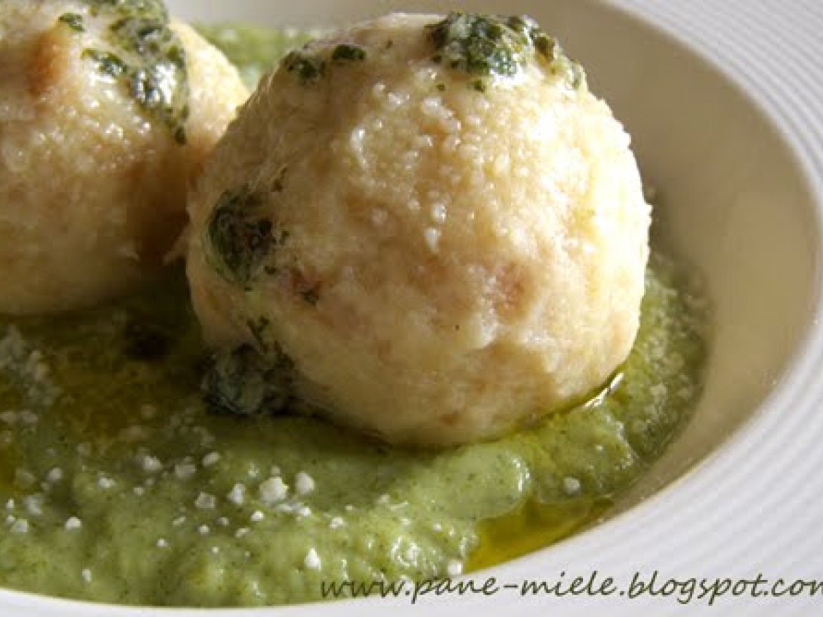 Canederli al formaggio con la crema di broccolo - foto 3