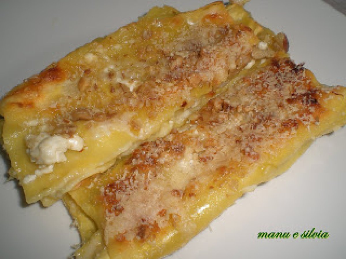 Cannelloni agli asparagi e squacquerone