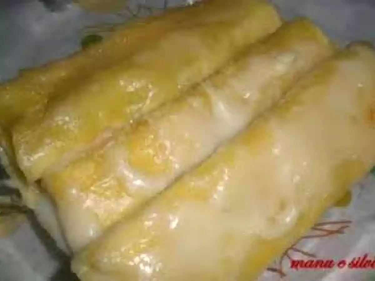 Cannelloni al salmone e porri