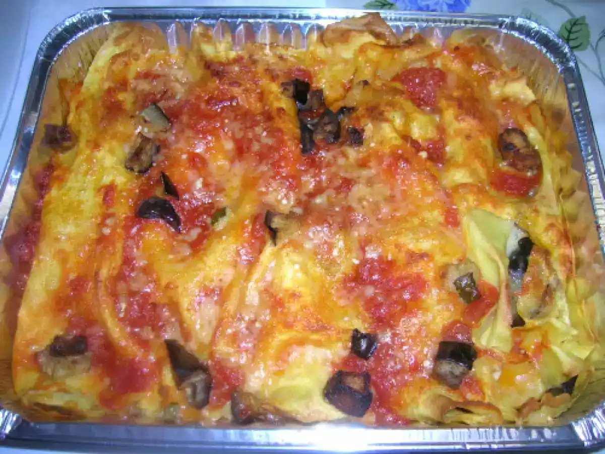 Cannelloni alle melanzane e zucchine - foto 2