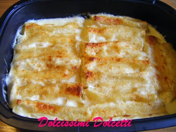 Cannelloni bianchi con ricotta e prosciutto cotto e ringraziamento per premio... - foto 3