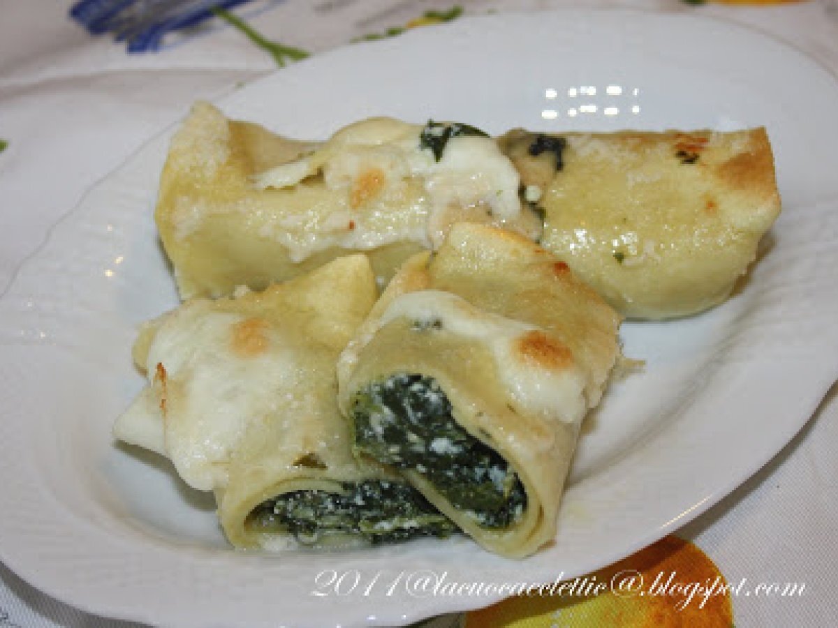 Cannelloni con erbette e ricotta