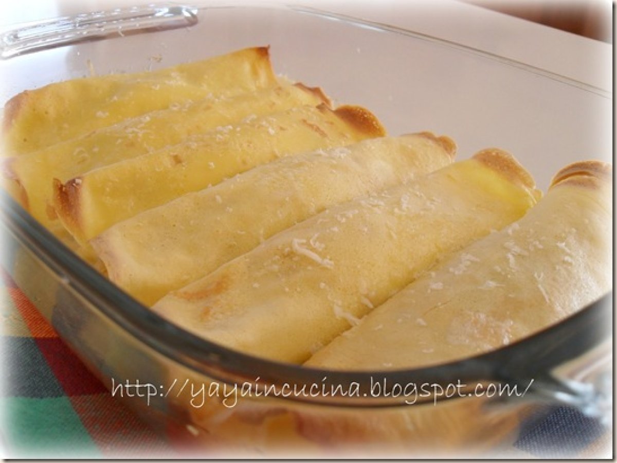 Cannelloni di Crespelle al Prosciutto