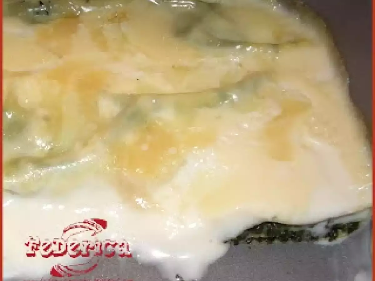 Cannelloni di pasta fresca con spinaci e taleggio