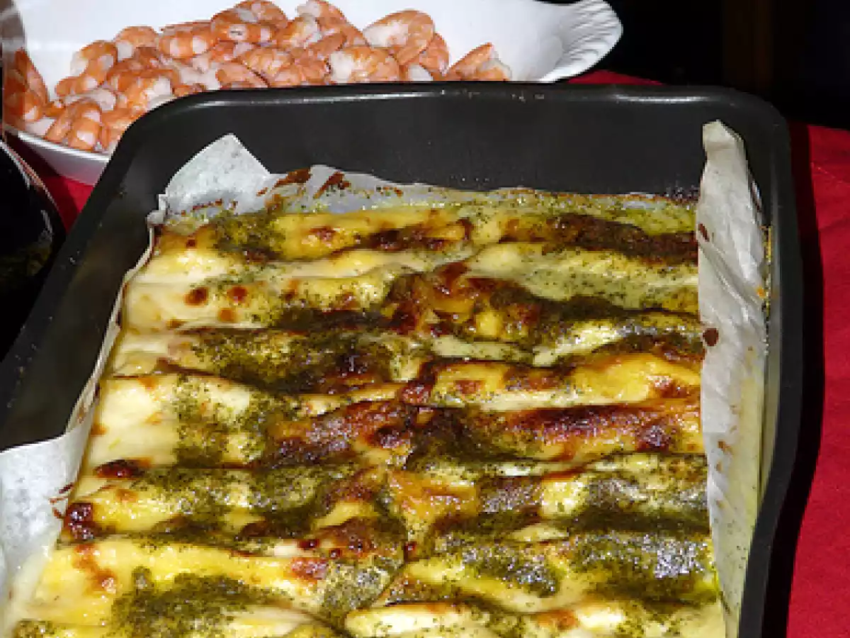 Cannelloni di ricotta, zucchine e pancetta