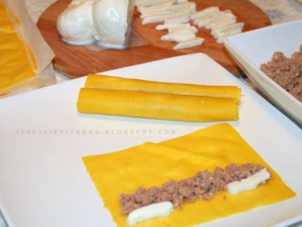 Cannelloni fatti in casa ripieni di carne - foto 2