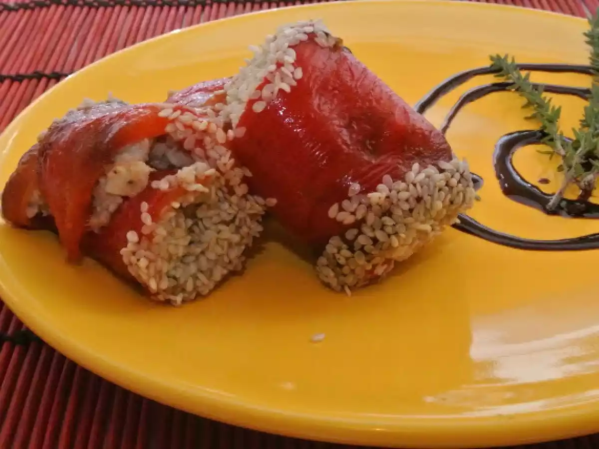 Cannoli di peperone al tonno