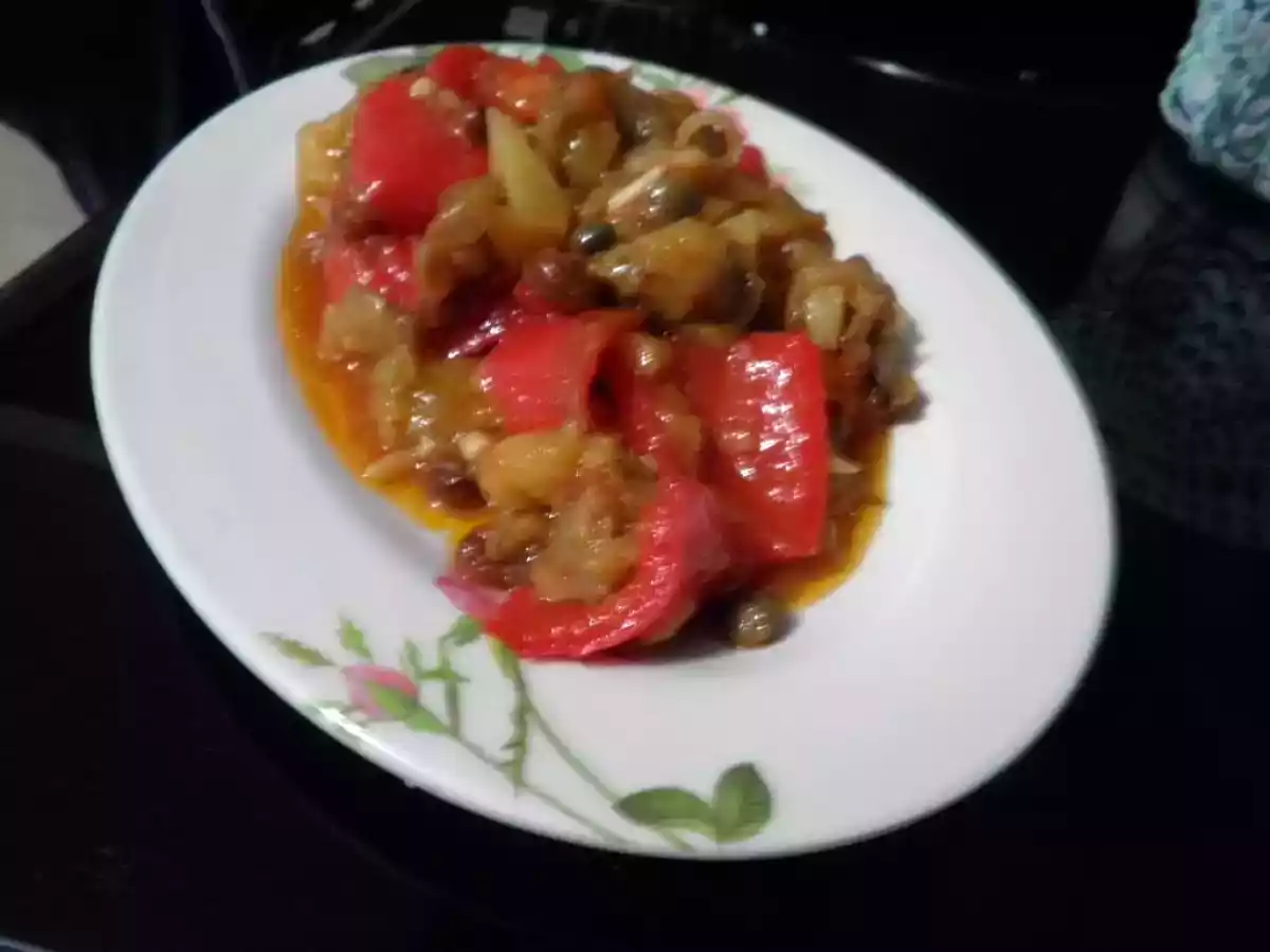 Caponata alla Catanese con pinoli e uvetta - foto 3